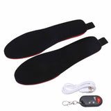 Heated Insoles DIY Cuttable Smart Remote Control USB Rechargeable Electric Heating Insoles for Men V1294-YM3113220238312-0421