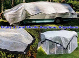 70% Aluminet Shade Cloth 6.5 ft x 10 ft-Fabric Sun Block Sun Reflect-Free 12pcs 6" Ball Bungee V1259-DP01-A-4193