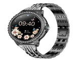 Elegant Women's Smartwatch,HD Touchscreen, Bluetooth Calls, Health Monitoring V888-ELOSUNG25998