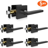 VEVOR Passage Door Handle, 5 Pack Matte Black Door Lever, Left or Right Handing Reversible Lever V952-FXTDMBS5G000F46ZDV0