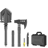 multifunctional entrenching shovel, axe set, outdoor camping, folding shovel, vehicle mounted tool, V1102-145-12437-BLK-5SD14-26JD