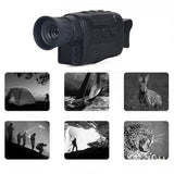 Night Vision Monocular Binoculars 4K IR Digital Telescope for Adult Hunting Camping-Black V1263-JX-7690-1