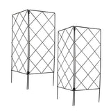 2Pcs Black Vegetable Trellis for Climbing Plants Folding Durable Garden Rack V1369-AZ3-W-19270