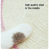 Green Frog Cat Scratcher Bed - Sisal Scratch Pad with Fun Animal 40*40*10cm V888-ELOSUNG10419