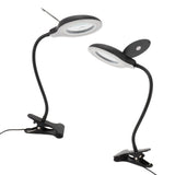 Clip On Magnifying Glass with Light Iron and PP Adjustable LED Magnifying Desk Lamp for Soldering V1294-YM0706-3117230248311