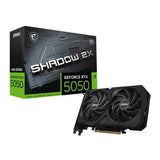 MSI nVidia GeForce RTX 5050 8G SHADOW 2X OC, Boost 2602 MHz, CUDA 2560 Units, 8GB GDDR6, HDMI x 1 V1202-V2-VCM-RTX50508GSHADOW2XOC