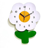 Flower Shaped Wall Clocks for Kids Cartoon Cute Exquisite Silent Wall Clock for Living Rooms Offices V1294-YM0703-3115230027412