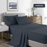 Royal Comfort Bamboo Cooling 2000TC Sheet Set King - Charcoal ABM-10002310