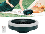 Remote Control Smart Electric Fan with 3 Gears Speed Mini Fan for Home OutdoorRoyal Blue V1294-YM0721-3113210031113