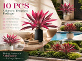 Purple Artificial Dracaena Tree Indoor Outdoor Floral Display 10 Pack V1221-XM-LB754-ZS17