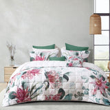 Bianca Nikita White Polyester Coverlet Set Queen/King V442-BCA-COVERLETS-NIKITA-WHITE-KI