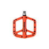 Extra Large MTB Flat Pedal Orange Nylon Composite 208g Stud Pin Grips ORANGE Rockbros V382-ORANGERBPEDAL