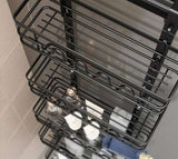 CARLA HOME 4 Tier Adjustable Baskets Over Door Pantry Organiser for Home Kitchen LSB-36126