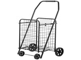 Shopping Cart, Folding Grocery Utility Cart with Swivel Wheels, 40.8 kg Large Load Capacity, Heavy V767-VVR-XYC2ZDSTCSJS7HKN9001V0
