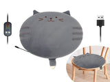 New Winter USB Heated Seat Cushion, Round Cartoon Design for Office and Home, Portable Warmth with V1341-ZY-JNPFEAS6-HUSKY
