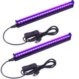 Black Light Bar,2 Pack 5W LED Blacklight Strip Light Tube with USB Power,UV Strip Lights for Glow V1370-AZ4-08322