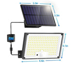 172 LED Solar Light Outdoor with Motion Sensor, IP65 Waterproof, 3 Modes for Garden and Driveway V1188-MS-325-0218