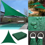 3.6x3.6x3.6m Waterproof Outdoor Sun Sail Triangle Shade, UV Protective Sun Net for Camping Garden V1188-MS-325-1251