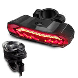 Smart Bike Tail Light with Turn Signals, Rechargeable Bicycle Horn Bike Alarm with Remote, V1192-AZ-W-2931