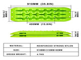 X-BULL Recovery Tracks Boards 10T 2PCS Truck Snow Mud 4WD Offroad Gen2.0 91cm Green V211-AU-ST006