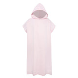 Pink Hooded Microfiber Surf Poncho, Adult Changing Towel for Beach, Pool and Swimming V1188-MS-731-093