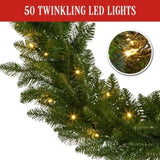 National Tree Company 274cm Pre-lit Christmas Garland - Dunhill Shimmer Fir 112_NATDU274