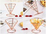 Stainless Steel French Fries Stand for Home and Restaurant Use 6Pcs V1369-AZ3-W-15918