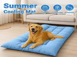 Extra Large Summer Cooling Mat for Dogs and Cats, Ultra Soft Thick Polyester Pet Bed Pad with V1341-ZY-UCYWV8JL-GREY-XL