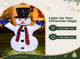 Jingle Jollys Christmas Lights 330 LED Fairy Light 3pcs Snowman Decorations Set MAS-MOT-SNOW-3PCS-WH