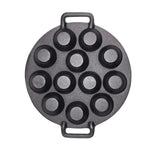YES4HOMES 12 Holes Mini Cast Iron Cake Pan Mini Dutch Pancake Cake Pan V278-UI1864-12-HOLES-CAKE-PAN