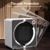 Portable Mini Space Heater, 500W PTC Ceramic Fast Heating Desktop Heater with Overheat & Tip-Over V1188-MS-601-001