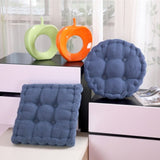 SOGA 4X Blue Round Cushion Soft Leaning Plush Backrest Throw Seat Pillow Home Office Decor ROUNDCU98X4