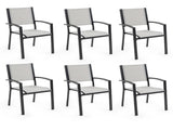 FORTIA 6pc Outdoor Dining Chair Set, for Outside V219-OTDOLSFOS6TA