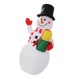 1.5m Inflatable Christmas Snowman Colorful Light Windproof Rope Automatic Blow Up Snowman for V1294-YM0706-3115230076114