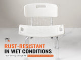 Shower Chair, Shower Seat with Back, Adjustable Height Shower Stool, Shower Chair for Inside Shower V952-LYYFXLHJPESWYQ55WV0