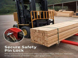 Heavy Duty Pallet Fork Extensions 184cm Carbon Steel Forklift Attachments with Safety Pins for V63-958351