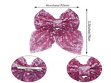 Sparkly Glitter Sequin Hair Bows for Girls Toddlers Kids Children Teenage V1192-AZ-W-20414