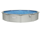 Bestway Swimming Pool Steel Frame Round Pool Set 457cm w/ Filter Ladder 17430L BW-POOL-R-460-56385