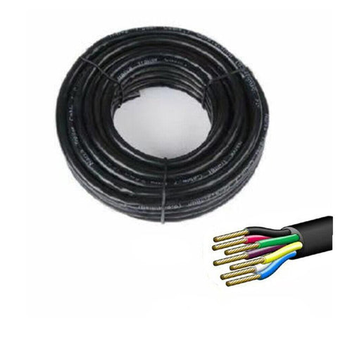 100M 7 Core Wire Cable Trailer Cable Automotive Boat Caravan Truck Coil V90 PVC V465-97308