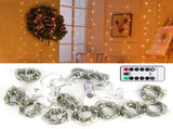 3x3 m 300LED Curtain String Light USB Remote Control Lamp Christmas Wedding Party Decoration V1294-YM0901-3119200126111