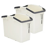 2 Set Stackable Multipurpose Laundry Basket Ivory V274-FT-NP-SLB2P-IV