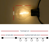 41m LED Festoon String Lights Outdoor Christmas Decorations Wedding Garden Party LIGHT-B-A19-40-WW