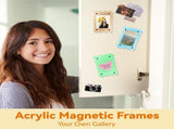 12 Piece Acrylic Magnetic Photo Frames for Refrigerator, 6 x 9 cm V1237-ZY-818-276