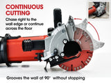 BAUMR-AG Wall Chaser and Vacuum Combo Concrete Chasing Machine Dust Collector V219-SAWWCSBMRAVC5-5X2