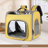 Pet Backpack Portable Transparent Foldable Comfort Design Hands-Free Travel for Cats Small V1232-GGBB001