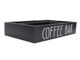 Coffee Station Organizer with Divider Wooden Coffee Bar Accessories Storage Box Tea Bags Coffee Pods V1294-YM0901-3117240340812