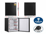 Devanti 81L Upright Freezer Fridge Black UPF-90L-BK