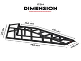 Heavy Duty Car Ramp Set 2000kg Low Profile Car Service Ramps 2x V379-CARRAMPPAI