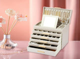 CARLA HOME 6-Layer Large Jewelry Organizer Box for Women with Mirror, Drawers, Hooks & Dividers for LSB-36229
