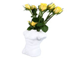 Men Body Vase Pottery Flower Vase Polished Compact Versatile Decor for Home Desk Office Living Room V1294-YM0710-3115230108211